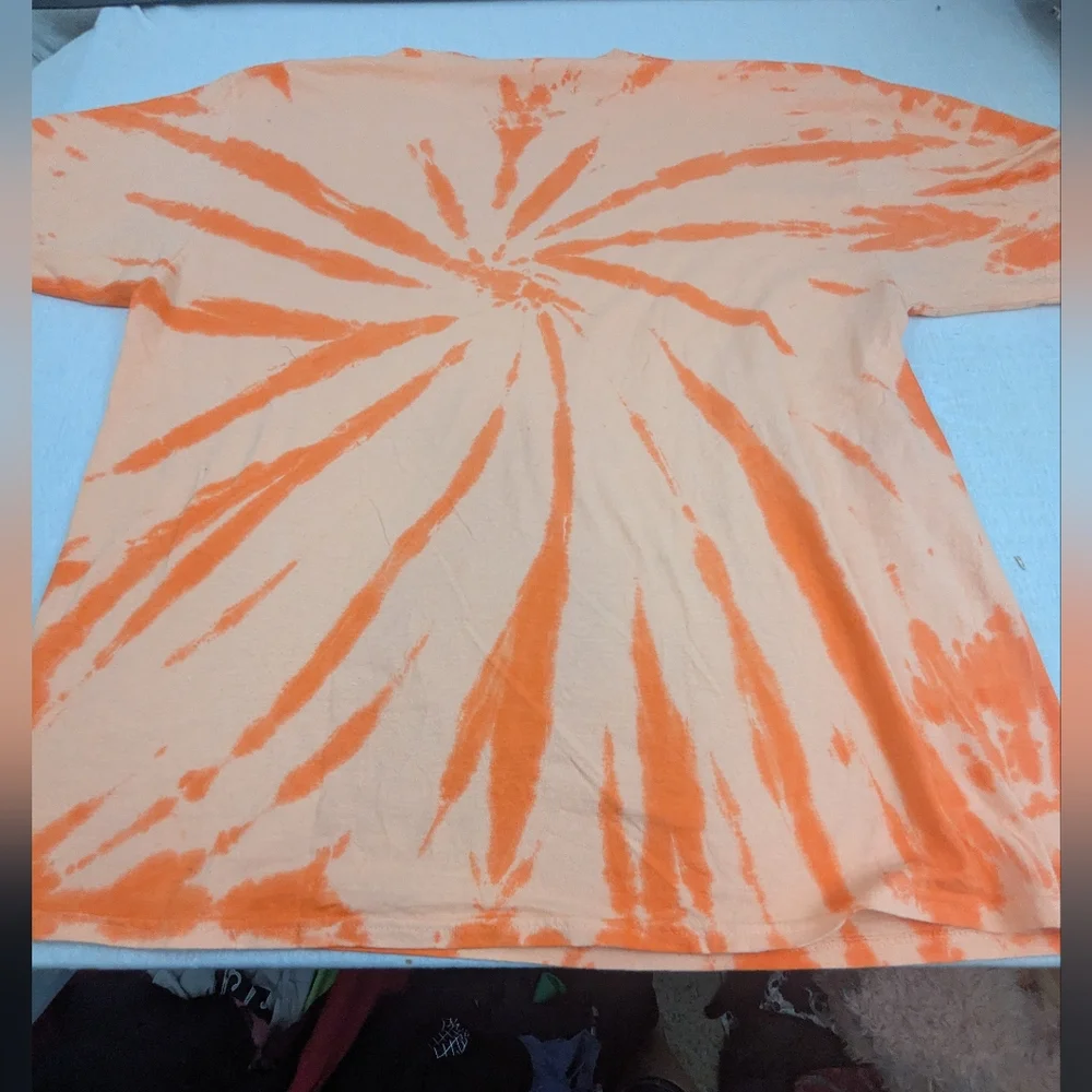 Jimi Hendrix Orange & White Swirl Tie Dye Tee XL